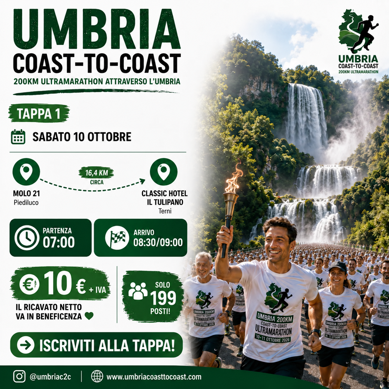 Grafica della Tappa 1 — La partenza